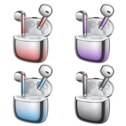 Hoco HOCO EW62 Bezprzewodowe Słuchawki Bluetooth TWS - Fioletowe z Etui