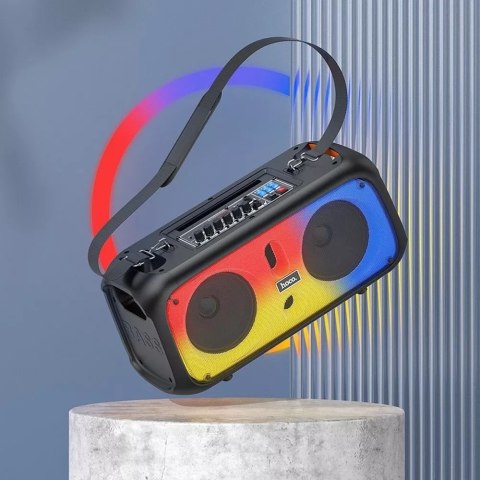 Hoco HOCO Głośnik Bluetooth + 2 x Bezprzewodowe Mikrofony BS54 Czarny Hoco HOCO Głośnik Bluetooth + 2 x Bezprzewodowe Mikrofony BS54 Czarny