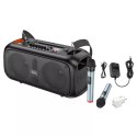 Hoco HOCO Głośnik Bluetooth + 2 x Bezprzewodowe Mikrofony BS54 Czarny