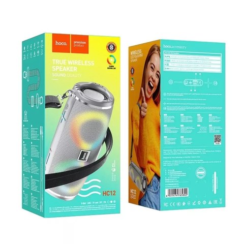 Hoco HOCO Głośnik Bluetooth HC12 Szary Hoco HOCO Głośnik Bluetooth HC12 Szary