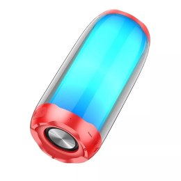 Hoco HOCO Głośnik Bluetooth HC8 Czerwony Przenośny LED RGB 1800 mAh 10W