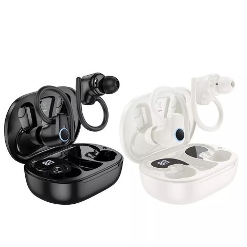 Hoco Hoco EQ8 Bezprzewodowe Słuchawki Bluetooth TWS - Czarne Hoco Hoco EQ8 Bezprzewodowe Słuchawki Bluetooth TWS - Czarne