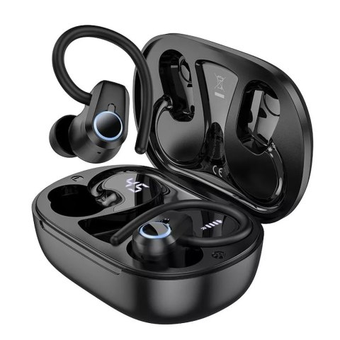 Hoco Hoco EQ8 Bezprzewodowe Słuchawki Bluetooth TWS - Czarne Hoco Hoco EQ8 Bezprzewodowe Słuchawki Bluetooth TWS - Czarne