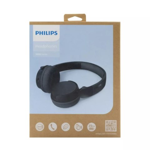 Philips Philips Nauszne Słuchawki Bezprzewodowe Czarne TAH3209BK/00 Philips Philips Nauszne Słuchawki Bezprzewodowe Czarne TAH3209BK/00