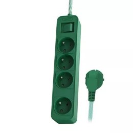 Philips Przedłużacz sieciowy Philips CHP2147G/60 4 Gniazda 1,5m Zielony