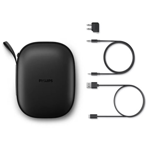 Philips Słuchawki nauszne Bluetooth Philips TAH8506BK/00 ANC 45h czarne Philips Słuchawki nauszne Bluetooth Philips TAH8506BK/00 ANC 45h czarne
