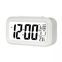 Trusty Zegar budzik Trusty duży LCD biały ZG21