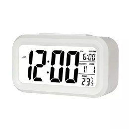 Trusty Zegar budzik Trusty duży LCD biały ZG21