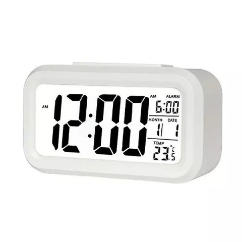 Trusty Zegar budzik Trusty duży LCD biały ZG21 Trusty Zegar budzik Trusty duży LCD biały ZG21