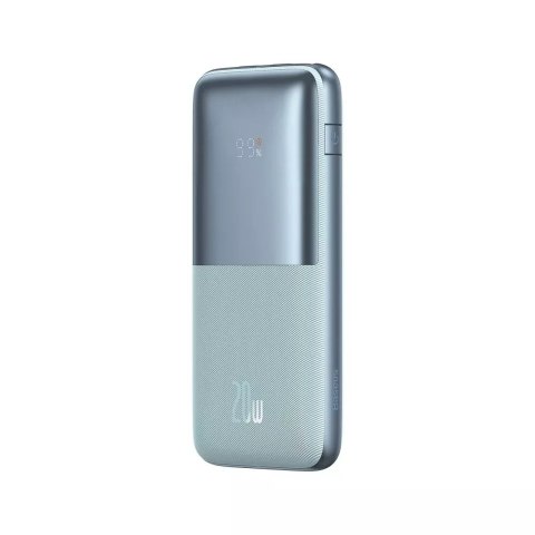 Baseus BASEUS Power Bank 10000 mAh + Kabel USB-A do Typ-C PD QC3.0 3A 20W PPBD040103 Niebieski Baseus BASEUS Power Bank 10000 mAh + Kabel USB-A do Typ-C PD QC3.0 3A 20W PPBD040103 Niebieski