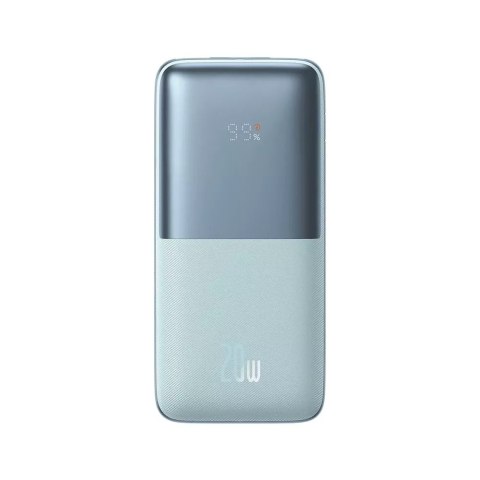 Baseus BASEUS Power Bank 10000 mAh + Kabel USB-A do Typ-C PD QC3.0 3A 20W PPBD040103 Niebieski Baseus BASEUS Power Bank 10000 mAh + Kabel USB-A do Typ-C PD QC3.0 3A 20W PPBD040103 Niebieski