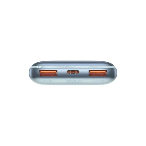Baseus BASEUS Power Bank 10000 mAh + Kabel USB-A do Typ-C PD QC3.0 3A 20W PPBD040103 Niebieski Baseus BASEUS Power Bank 10000 mAh + Kabel USB-A do Typ-C PD QC3.0 3A 20W PPBD040103 Niebieski