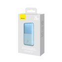 Baseus BASEUS Power Bank 10000 mAh + Kabel USB-A do Typ-C PD QC3.0 3A 20W PPBD040103 Niebieski