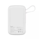 Baseus Powerbank Baseus Qpow Pro z kablem USB-C, USB-C, USB, 10000mAh, 22.5W (biały)