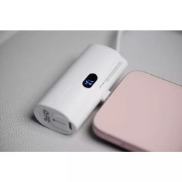 Forcell FORCELL F-ENERGY Power Plug F5K3 Powerbank z Wbudowanym Złączem Lightning PD 20W 5000 mAh Biały