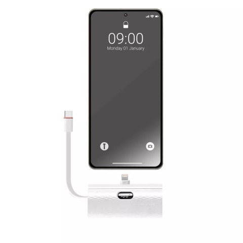 Forcell FORCELL F-ENERGY Power Plug F5K3 Powerbank z Wbudowanym Złączem Lightning PD 20W 5000 mAh Biały Forcell FORCELL F-ENERGY Power Plug F5K3 Powerbank z Wbudowanym Złączem Lightning PD 20W 5000 mAh Biały