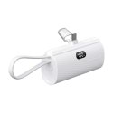 Forcell FORCELL F-ENERGY Power Plug F5K3 Powerbank z Wbudowanym Złączem Typ C PD 20W 5000 mAh Biały