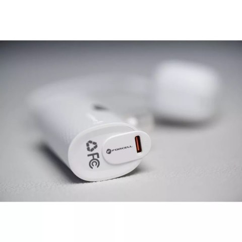 Forcell FORCELL F-ENERGY Power Plug F5K3 Powerbank z Wbudowanym Złączem Typ C PD 20W 5000 mAh Biały Forcell FORCELL F-ENERGY Power Plug F5K3 Powerbank z Wbudowanym Złączem Typ C PD 20W 5000 mAh Biały