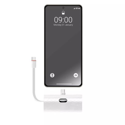 Forcell FORCELL F-ENERGY Power Plug F5K3 Powerbank z Wbudowanym Złączem Typ C PD 20W 5000 mAh Biały Forcell FORCELL F-ENERGY Power Plug F5K3 Powerbank z Wbudowanym Złączem Typ C PD 20W 5000 mAh Biały