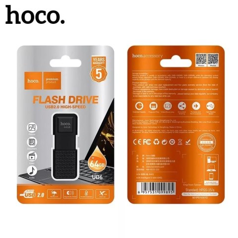 Goodram HOCO Pendrive UD6 64GB USB 2.0 Kompaktowy, Wytrzymały, Nowoczesny Design Goodram HOCO Pendrive UD6 64GB USB 2.0 Kompaktowy, Wytrzymały, Nowoczesny Design