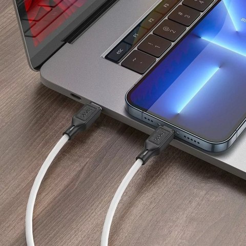 Hoco HOCO Kabel Typ C do Lightning X90 1 m Biały PD 20W Szybkie Ładowanie Hoco HOCO Kabel Typ C do Lightning X90 1 m Biały PD 20W Szybkie Ładowanie