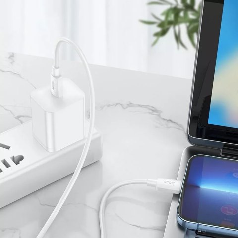 Hoco HOCO Kabel Typ C do Lightning X96 1 m Biały PD 20W Szybkie Ładowanie Hoco HOCO Kabel Typ C do Lightning X96 1 m Biały PD 20W Szybkie Ładowanie