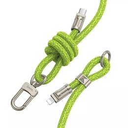 Hoco HOCO Kabel Typ C do Lightning GH7 1,8 m Zielony Smycz PD 20W Wytrzymały