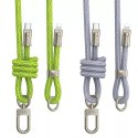 Hoco HOCO Kabel Typ C do Lightning GH7 1,8 m Zielony Smycz PD 20W Wytrzymały