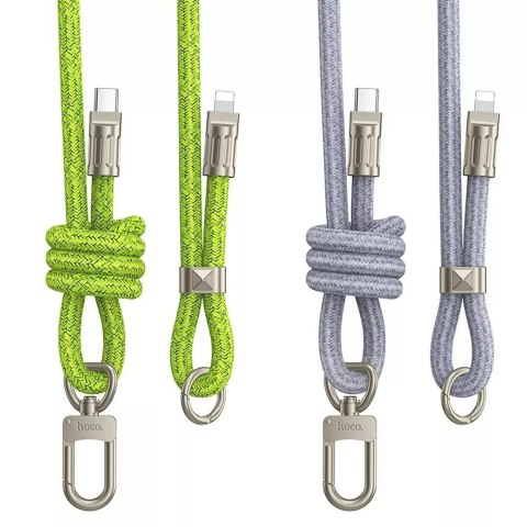 Hoco HOCO Kabel Typ C do Lightning GH7 1,8 m Zielony Smycz PD 20W Wytrzymały Hoco HOCO Kabel Typ C do Lightning GH7 1,8 m Zielony Smycz PD 20W Wytrzymały