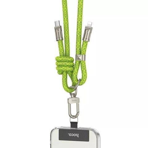 Hoco HOCO Kabel Typ C do Lightning GH7 1,8 m Zielony Smycz PD 20W Wytrzymały Hoco HOCO Kabel Typ C do Lightning GH7 1,8 m Zielony Smycz PD 20W Wytrzymały