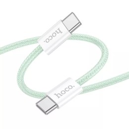 Hoco HOCO Kabel Typ C do Typ C X104 1 m Zielony PD 60W QC 3.0 Szybkie Ładowanie