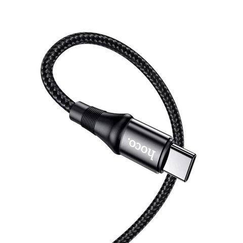 Hoco HOCO Kabel Typ C do Typ C X50 1 m Czarny PD 100W 5A Nylonowy Oplot Hoco HOCO Kabel Typ C do Typ C X50 1 m Czarny PD 100W 5A Nylonowy Oplot