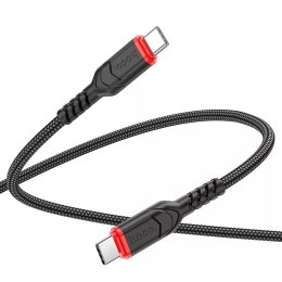 Hoco HOCO Kabel Typ C do Typ C X59 3 m Czarny PD 60W 3A Nylonowy Oplot