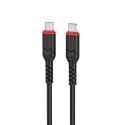 Hoco HOCO Kabel Typ C do Typ C X59 3 m Czarny PD 60W 3A Nylonowy Oplot