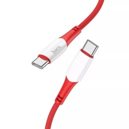 Hoco HOCO Kabel Typ C do Typ C X70 1 m Czerwony PD 60W Szybkie Ładowanie