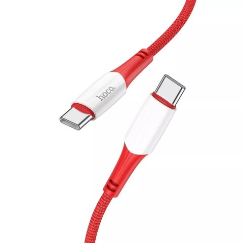 Hoco HOCO Kabel Typ C do Typ C X70 1 m Czerwony PD 60W Szybkie Ładowanie Hoco HOCO Kabel Typ C do Typ C X70 1 m Czerwony PD 60W Szybkie Ładowanie