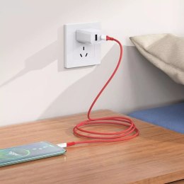 Hoco HOCO Kabel Typ C do Typ C X70 1 m Czerwony PD 60W Szybkie Ładowanie