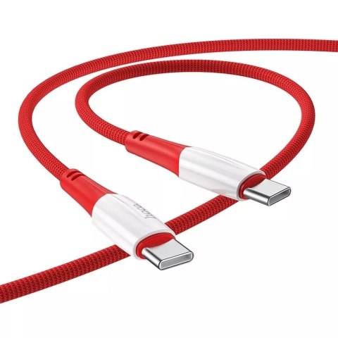Hoco HOCO Kabel Typ C do Typ C X70 1 m Czerwony PD 60W Szybkie Ładowanie Hoco HOCO Kabel Typ C do Typ C X70 1 m Czerwony PD 60W Szybkie Ładowanie