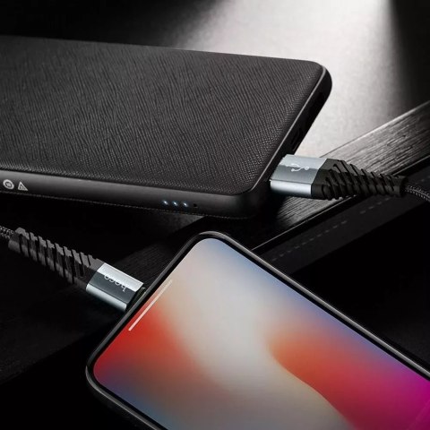 Hoco HOCO Kabel USB-A do Lightning X38 1 m Czarny 2,4A Wytrzymały TPE Hoco HOCO Kabel USB-A do Lightning X38 1 m Czarny 2,4A Wytrzymały TPE