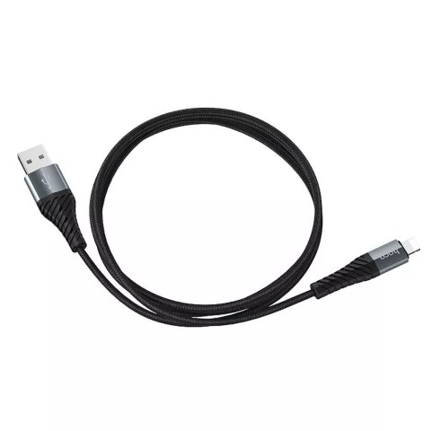 Hoco HOCO Kabel USB-A do Lightning X38 1 m Czarny 2,4A Wytrzymały TPE Hoco HOCO Kabel USB-A do Lightning X38 1 m Czarny 2,4A Wytrzymały TPE
