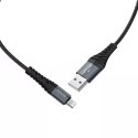 Hoco HOCO Kabel USB-A do Lightning X38 1 m Czarny 2,4A Wytrzymały TPE