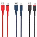Hoco HOCO Kabel USB-A do Lightning X59 3 m Czarny Wytrzymały Nylonowy Oplot 2,4A