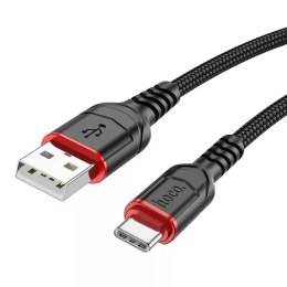 Hoco HOCO Kabel USB-A do Typ C X59 3 m Czarny 3A Nylonowy Oplot Wytrzymały
