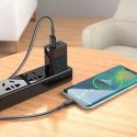 Hoco HOCO Kabel USB-A do Typ C X69 1 m Czarno-Biały 3A Nylonowy Oplot