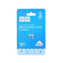 Hoco HOCO Karta Pamięci microSD 64GB Class 10 Szybki Odczyt 95MB/s