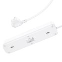 Hoco HOCO Listwa Zasilająca 4 Gniazda + 2x USB-A + Typ C PD QC3.0 20W NS1 1,8 m