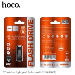 Hoco HOCO Pendrive UD5 128GB USB 3.0 Metalowy, Kompaktowy, Wytrzymały