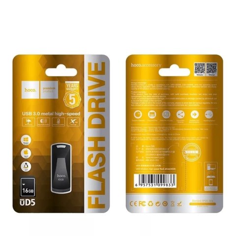 Hoco HOCO Pendrive UD5 16GB USB 3.0 Wytrzymały, Kompaktowy, Szybki Transfer Hoco HOCO Pendrive UD5 16GB USB 3.0 Wytrzymały, Kompaktowy, Szybki Transfer