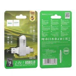 Hoco HOCO Pendrive USB A + Typ C UD10 16GB USB 3.0 Rotacyjny, Szeroka Kompatybilność