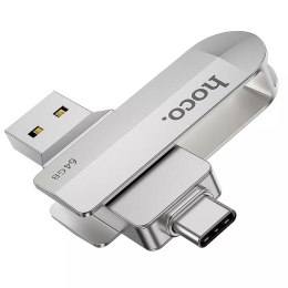Hoco HOCO Pendrive USB A + Typ C UD10 64GB USB 3.0 Rotacyjny, Szeroka Kompatybilność
